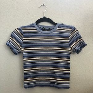 Brandy Melville blue striped top